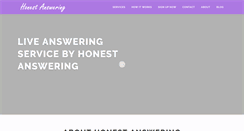 Desktop Screenshot of honestanswering.com